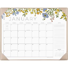2024-2025 Calendar - Cabbrix Wall Calendar 2024-2025, 16 Monthly Desk Calendar from Sep. 2024 - Dec. 2025, 15" x 12", Twin-Wire Binding, Hanging Hook, Floral Design