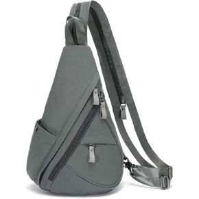 KL928 Nylon Sling Bag - Small Crossbody Backpack Shoulder Casual Daypack Multipurpose Rucksack for Men Women