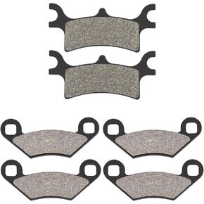 AHL Front and Rear Brake Pads for POLARIS 400 Sportsman 400 2003-2005/450 Sportsman 450 2006 2007/500 ATV Pro 2002/500 Magnum 500 2x4 4x4 2002 2003/325 Xpedition 2002