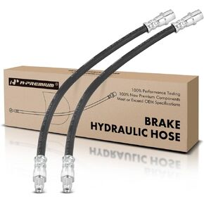 A-Premium Rear Driver and Passenger Brake Hydraulic Hose Compatible with Select Mercedes-Benz Models - W163 ML320, ML350, ML430, ML55 AMG, W166 ML500 - Replace# 1634201348(Pack of 2)