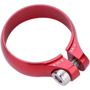 Bike Seat Post Clamp, 31.8 mm Aluminum Alloy Bicycle Bolt Clamp for 27.2mm Bike Seat Post Replacement