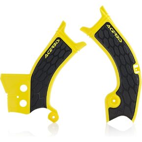 Acerbis X-Grip Frame Guard - Yellow/Black (2686601017)