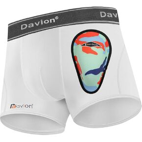 Davion Youth Boys baseball Cup Boys Cup Underwear With Soft Protctive Athletic Cup for Baseball, Football Lacrosse