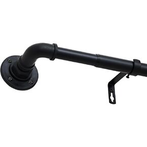WL.Rocaille Curtain Rods for Windows 30 to 55 Outdoor Curtain Rod for Patio Blackout Drapery Rods Industrial Heavy Duty Curtain Rods Ceiling Curtain Rod Bedroom Gold Farmhouse