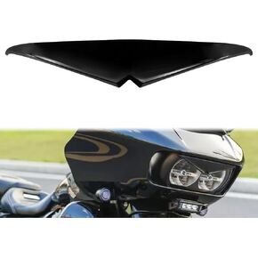 Motorcycle Headlight Eyebrows Sticker Headlamp Eyebrow Eyelids Upper Tip Trim Decoration Cover Visor Fit for Harley Road Glide 2015-2023