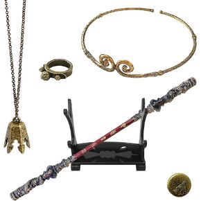 Sun Monkey King Black Myth 5 Piece Collector's Edition Set, 8.66" Monkey King Staff Weapon, 1:1 Scale The Constricting Headband, 3 Piece Jewelry Set for Gamers Collectors, PS5 Game Not Included