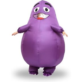 Grimace costume Purple Inflatable Costume grimace costumesuit halloween grimace mascot costume for adult and kids