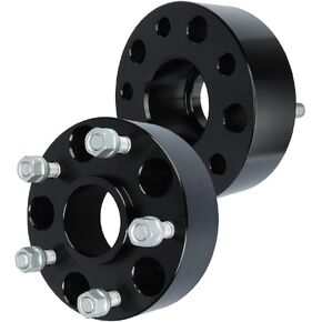محولات فواصل العجلات IRONTEK 2 بوصة 5x127 مم (تجويف المحور 71.5 مم، M1/2 × 20 مسامير) 5x5 إلى 5x5 50 مم فواصل محورية تناسب جيب 06-10 كوماندر، 99-10 جراند شيروكي، 07-18 رانجلر قطعتان