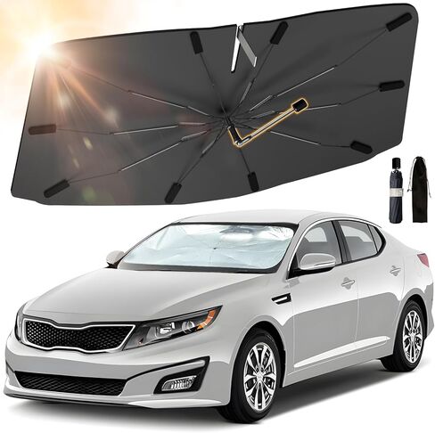Windshield Sunshades Umbrella Custom Fit for Mazda CX-30 2019-2024, Foldable Car Windshield Shade with 360°Rotation Bendable Handle, Sun Shade Protector, Maintain Your Car Cool in Saudi Arabia