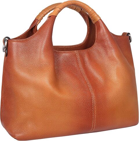 Iswee Genuine Leather Top Handle Purse Satchel Bag Designer Shoulder Bag Tote Ladies Crossbody Bag for Women in Kuwait