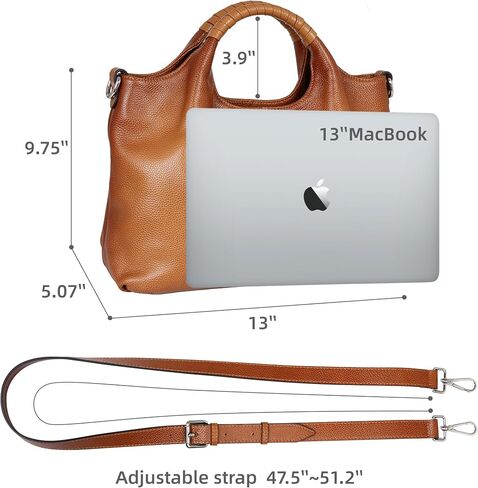 Iswee Genuine Leather Top Handle Purse Satchel Bag Designer Shoulder Bag Tote Ladies Crossbody Bag for Women in Kuwait