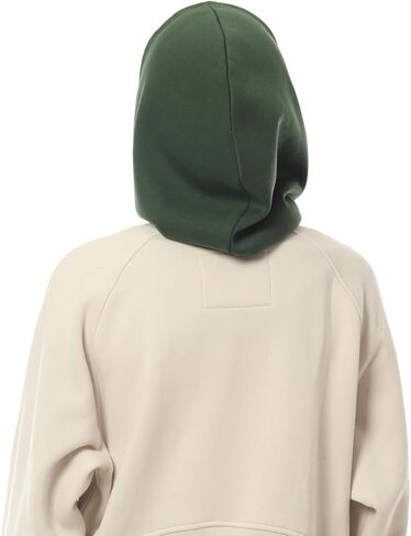 MixMatchy Women's Hooded Scarf Hat Balaclava Beanie Skull Cap with Drawstring Detachable Hood in Kuwait