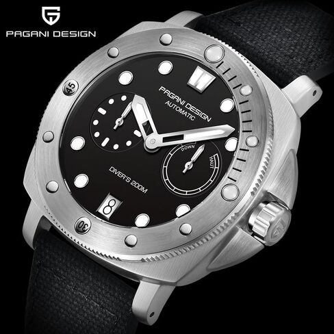 Pagani Design Watches for Men Automatic Mechanical Watch, 200M Waterproof Sapphire Glass Wristwatch, Men’s Sports Casual Watch with Nylon Strap in Saudi Arabia