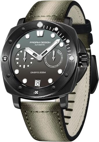Pagani Design Watches for Men Automatic Mechanical Watch, 200M Waterproof Sapphire Glass Wristwatch, Men’s Sports Casual Watch with Nylon Strap in Saudi Arabia