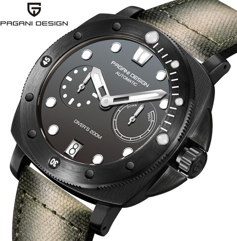 Pagani Design Watches for Men Automatic Mechanical Watch, 200M Waterproof Sapphire Glass Wristwatch, Men’s Sports Casual Watch with Nylon Strap in Saudi Arabia