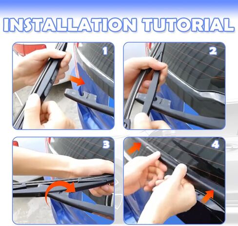 12 Inch Rear Wiper Blade Replacement,High Performance Rear Windshield Wiper Blade for Optimal Visibility,Durable Back Windshield Wiper Car Accessories Compatible with Honda Suzuki (12 inch) in Saudi Arabia