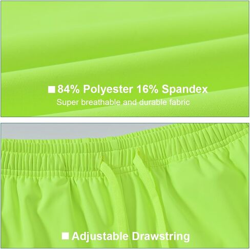 ZONBAILON Mens Athletic Shorts with Pockets, Workout Shorts Elastic Waistband Running Shorts in Saudi Arabia