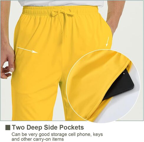 ZONBAILON Mens Athletic Shorts with Pockets, Workout Shorts Elastic Waistband Running Shorts in Saudi Arabia