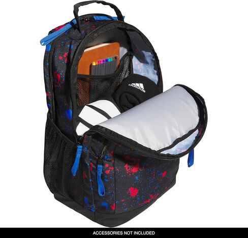 adidas Adaptive Backpack Large Features for Independent Dressing and Ease of use, Powder Plum Purple/Semi Flash Aqua Blue/Clear Pink, One Size in Saudi Arabia
