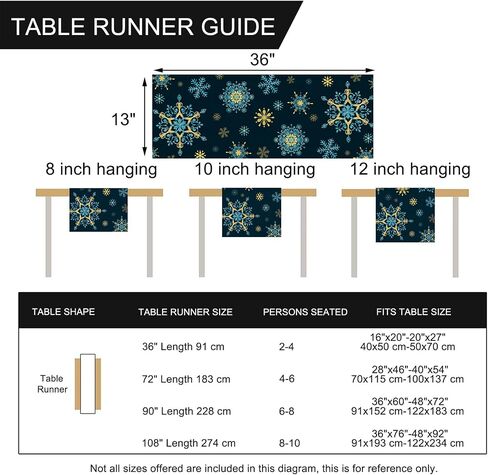 Seliem Winter Cat Table Runner, Kitty Kitten Poinsettia Pine Cone Snowflake Farmhouse Kitchen Dining Table Decor, Christmas Holiday Seasonal Home Decoration Indoor Outdoor Party Supply 13x72 Inches in Saudi Arabia