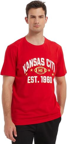 Mens City Classic Football Player Soft Cotton Athletic Tee T-Shirt in Kuwait
