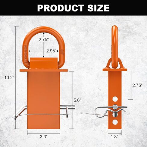 Stake Pocket Tie Down D Rings 6 PCS, Heavy Duty 5/8" Stake Pocket Tie Down D Rings for for Flatbed Cargo Trucks and Trailers, Adjustable Utility Trailer D Rings with Anti-Loss Pin, 18000 LBS Capacity in Kuwait