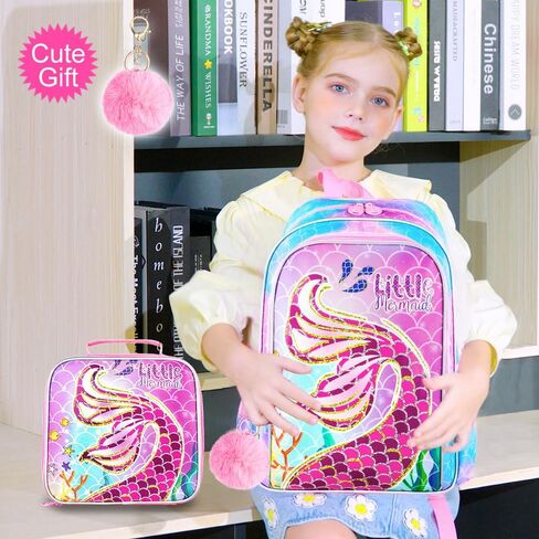 AGSDON 3PCS Backpacks for Girls, 16" Elementary Kids Cute Rabbit Backpack Preschool School Bookbags and Lunch Box in Saudi Arabia