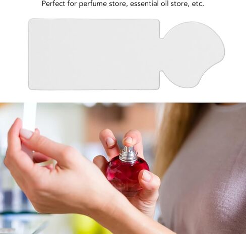 100 قطعة من شرائح العطور لبطاقة عينة العطر، شرائط عطرية للاستعمال مرة واحدة لاختبار الرائحة، ورقة تقييم الرائحة لمحبي العلاج بالروائح العطرية in Kuwait