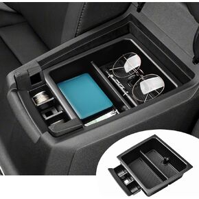 Center Console Organizer Tray Compatible with 2023 2024 Chevy Colorado/GMC Canyon Accessories, Insert Armrest Middle Console Organizer Hidden Tray Secondary Storage Box Coin Holder