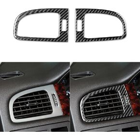 Real Carbon Fiber Compatible with Chevrolet Tahoe Suburban/GMC Yukon XL Denali 2007-2014 Car Window Lifting Switch Panel Decals Door Sticker Decor Auto Interior Accessories Cover Trim Style A