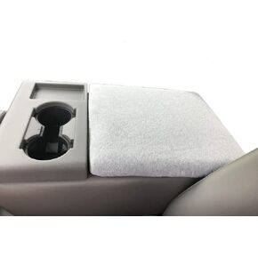 Made in USA Designed for Ford F150 F250 with 40/20/40 Jump Seat Models 2014-2024 Fleece Center Console Armrest Cover for Console Image Shown and Lid Must Open Dark Gray