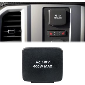 Center Console Rear Power Outlet Plug Fit for Ford F150 2015 2016, 110V 400W AC Socket Assembly Replace FL3Z-19N236-A