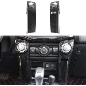Tocatus مركز وحدة التحكم مكيف الهواء تنفيس لـ 2010-2024 Toyota 4runner، ABS ألياف الكربون 2 قطعة، غير مناسب لمحرك اليد اليمنى