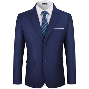 MAGE MALE Men’s Slim Fit Suit Jacket 2 Button Blazer Dress Business Wedding Party Jacket
