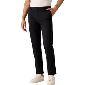 Rhone Commuter Pants for Men, Classic-Fit Mens Dress Pants, Machine Washable, Wrinkle Resistant, Stretch Straight Leg Mens Casual Pants Black W32-33L