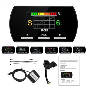 Throttle Response Controller 9 Drive Modes Smart Electronic Racing Accelerator Compatible with Dodge Challenger Ram Jeep Cherokee Wrangler Maserati Ghibli Quattroporte 300C 200C (807-Upgrade)