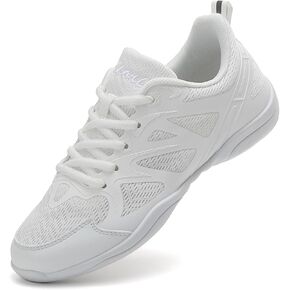 Cheer Shoes Girls Dance Athletic Shoes Women Gymnastic Training Tennis and Competition Sports Flexible mesh Cheerleading Tumbling Shoes for Kid Youth Adult