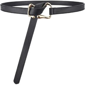 Women Tie a Knot Golden Buckle PU Leather Corset Belt Waist Belts in Saudi Arabia
