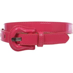 beltiscool 1" Western Buckle Patent Leather Fashion Belt