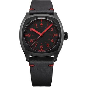 UNDONE Terra, 37mm Automatic Men's Watch, Leather Strap Wrist Watch for Men