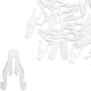 X AUTOHAUX 30pcs White Plastic Nylon Switch Bezel Clip 90467-10203 for Toyota for Lexus 4Runner Camry Corolla Highlander Land Cruiser RAV4 Sienna Tundra Etc
