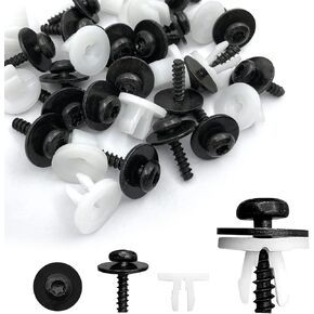 10Pcs Engine Splash Shield Guard Undertray Cover Screws Bolt Nut Clip Kit Compatible with Ford Escape F-150 Edge Focus Fusion C-Max S-Max Transit Lincoln MKC W708591S424
