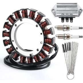 237878-S 15/20 Amp Stator 41 403 10-S Voltage Regulator for Kohle SV470 SV480 SV530 SV540 SV590 SV600 SV610 SV620 CV620 CV640 CV670 CV680 237878 234859 237329 237330 Lawn Mower Tractor with Spark Plug
