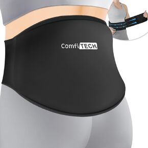 ComfiTECH Back Ice Pack for Lower Back Discomfort, Reusable Large Gel Back Ice Pack Wrap, Cold Packs for Back, Lumbar, Sciatica, Herniated Disc, Tailbone, Coccyx Discomfort