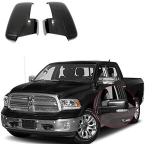 YOUNGERCAR Mirror Cover with Turn Signal Cut-Outs Gloss Black for 2013-2018 Dodge Ram 2500/3500/HD | 2013-2018 Dodge Ram 1500