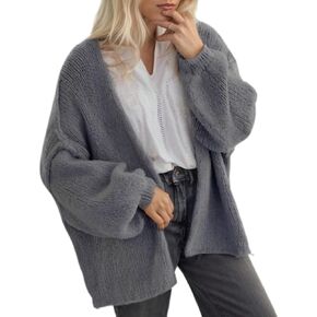 Women Chunky Sweater Y2k Oversized Knit Cardigans Long Sleeve Open Front Knit Sweaters Outwear 2025 Fall Winter Clothes