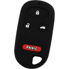 KeyGuardz Keyless Entry Remote Car Key Fob Outer Shell Cover Soft Rubber Case for Honda Civic Accord Pilot CR-V Acura TL TSX CL