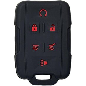 Key Fob Cover for Chevy GMC: 6 Buttons Key Fob Case Fit for Chevy Tahoe Suburban GMC Yukon XL Denali 2015 2016 2017 2018 2019 2020丨Remote Protector M3N-32337100 (Pink)