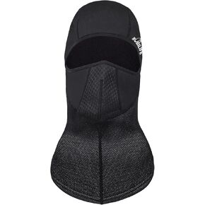 Windproof Thermal Balaclava Ski Mask - Elastic Breathable Cold Weather Winter Warm Face Mask for Cycling Skiing and Ice Fishing (Black)