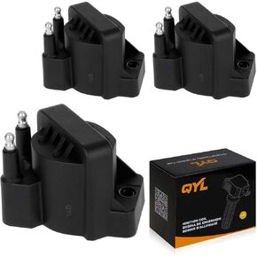 Ignition Coil set of 3 Compatible with Buick Cadillac Chevrolet Oldsmobile Pontiac Allure LeSabre Camaro Impala 88 98 Bonneville Firebird 3.8L V6 Replacement For 10467067 DR39 E530C D555 C849 5C1058